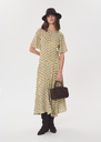 Risha dress long vanilla polka dot print Vanilla TARA JARMON US