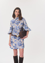 Roselia dress short blue floral print Off-white TARA JARMON US