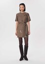 Romia dress short caramel short-sleeved Caramel TARA JARMON US