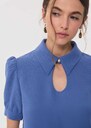Top Thimotée drop-neck denim Denim TARA JARMON US