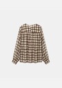 Top Tomana beige and brown checkered Off-white TARA JARMON US