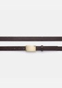 Lison Belt thin brown rectangular loop Tonka TARA JARMON US