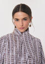 Calyce Shirt Tonka checkered lavallière Tonka TARA JARMON US