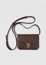Bag 8 Bis brown shoulder strap Tonka TARA JARMON US
