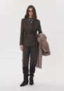 Virginia jacket brown striped belted Tonka TARA JARMON US