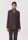 Vassili Jacket Double-breasted brown blazer Tonka TARA JARMON US