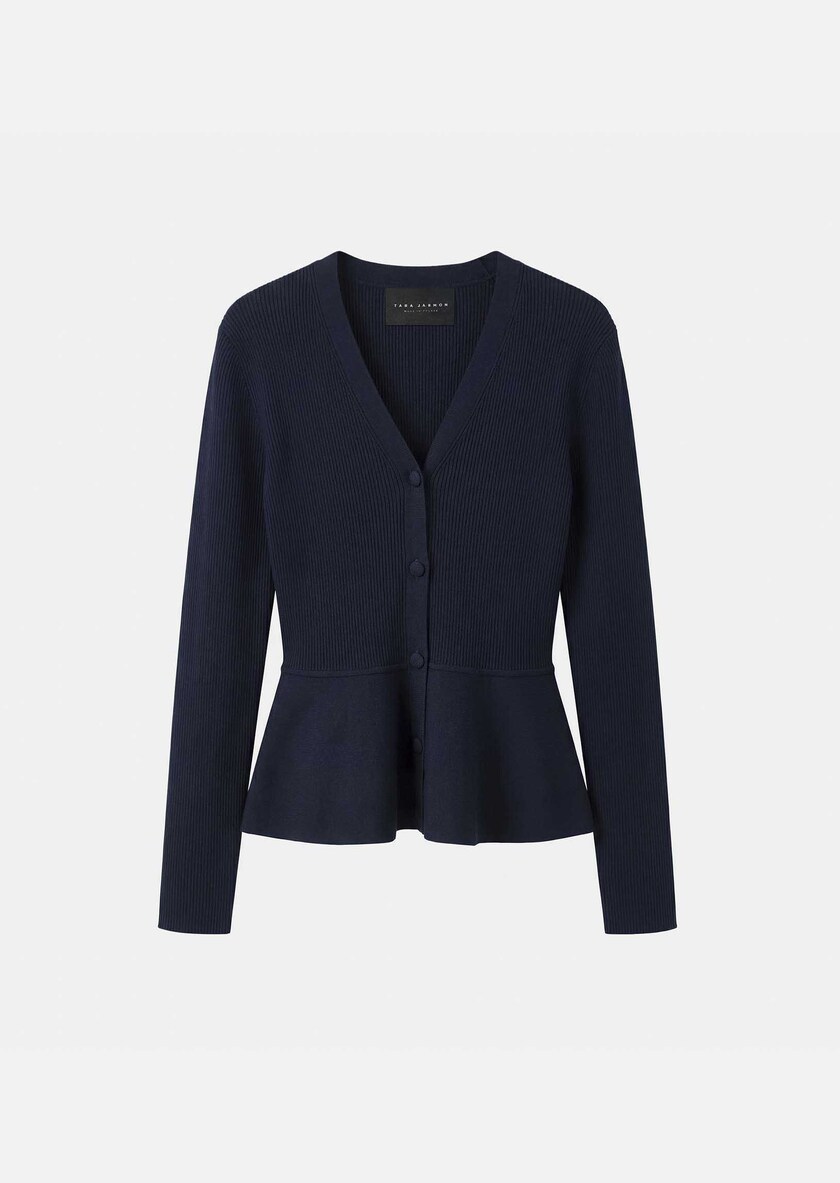 Gisela vest midnight blue fitted Night TARA JARMON US