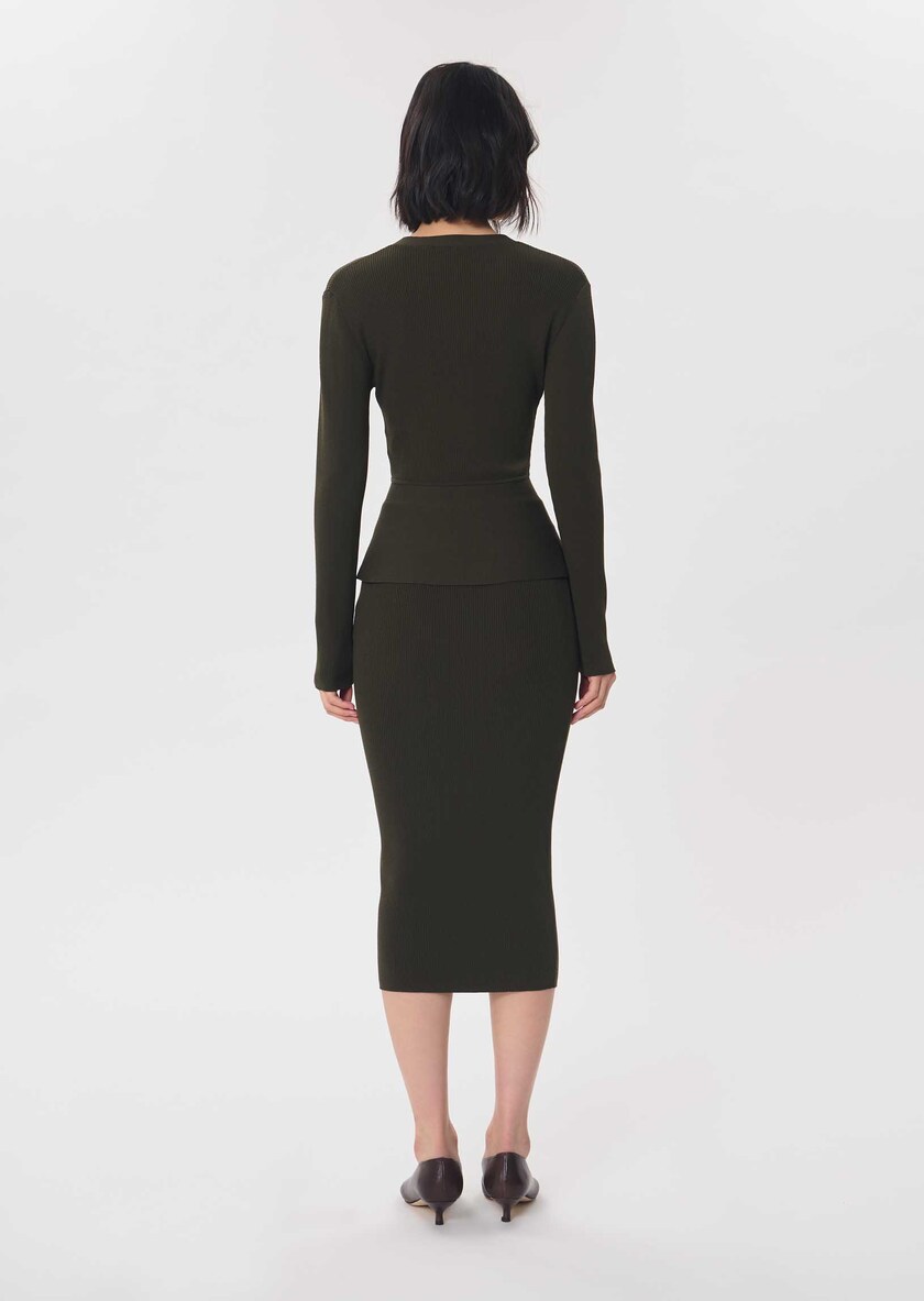 Gisela vest khaki fitted Khaki TARA JARMON US