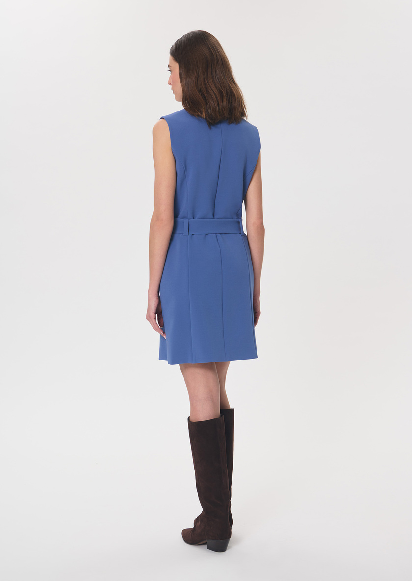 Riou Dress sleeveless belted denim Denim TARA JARMON US