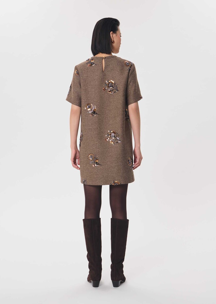Romia dress short caramel short-sleeved Caramel TARA JARMON US