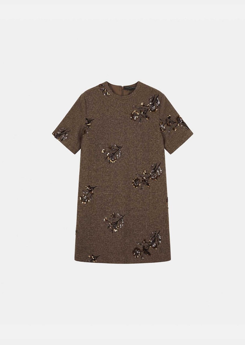 Romia dress short caramel short-sleeved Caramel TARA JARMON US
