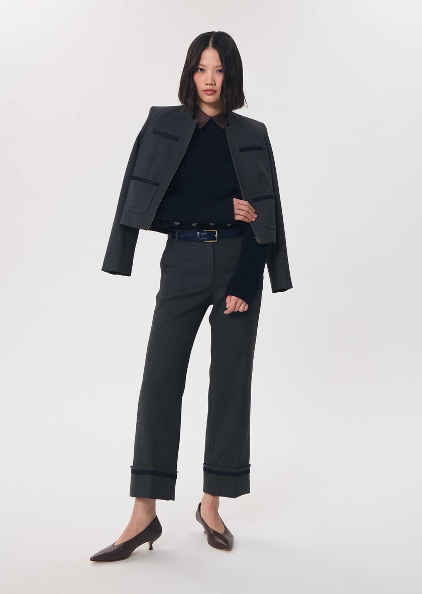 Valesco Jacket short right anthracite Grey TARA JARMON US