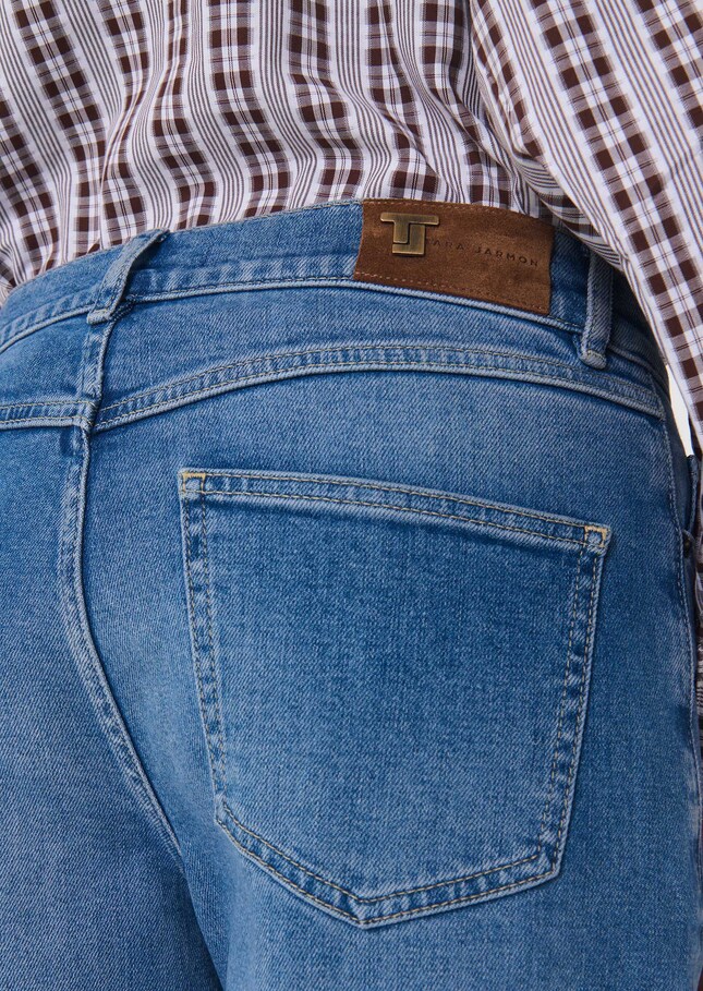 Joseph Jeans straight blue faded denim Denim TARA JARMON US