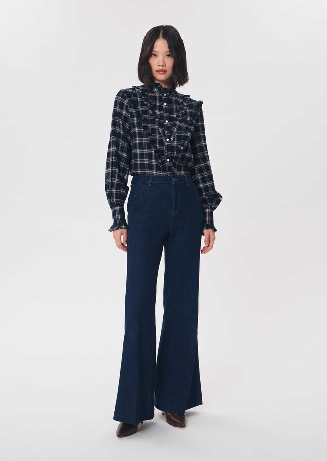 Jacome jeans dark blue flare Brut TARA JARMON US