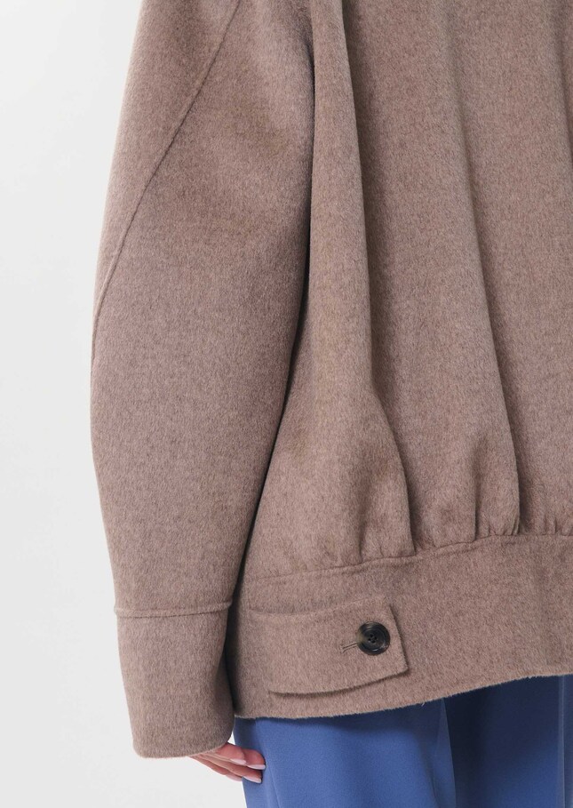 Marlo Coat Hazelnut double-breasted with a tailored collar Nut brown TARA JARMON US
