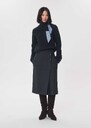 Jolane skirt straight grey with asymmetrical buttonhole Grey TARA JARMON US