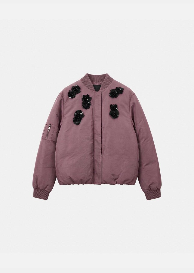 Bérénice jacket embroidered purple Pourpre TARA JARMON US