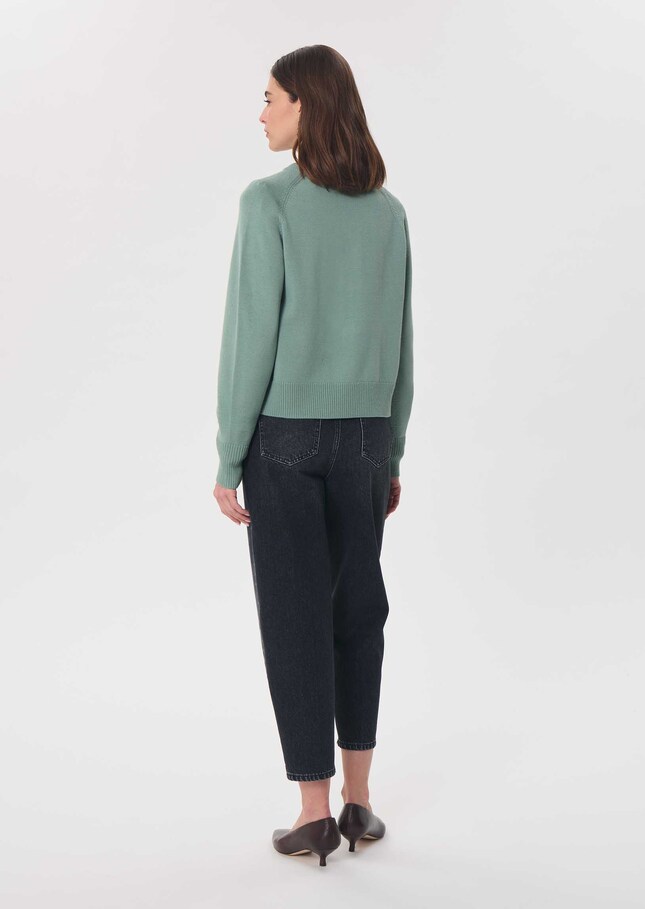 Giulia vest round neck Céladon TARA JARMON US