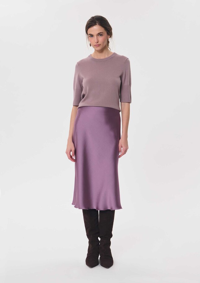 Julia Skirt long, flowing purple Pourpre TARA JARMON US
