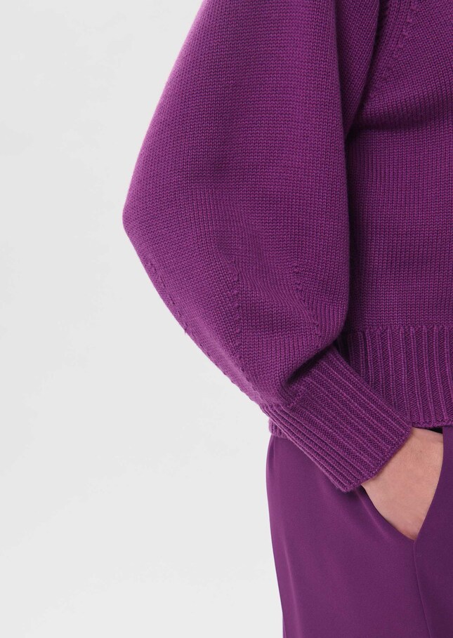 Polyn sweater ripe balloon-sleeved Mûre TARA JARMON US