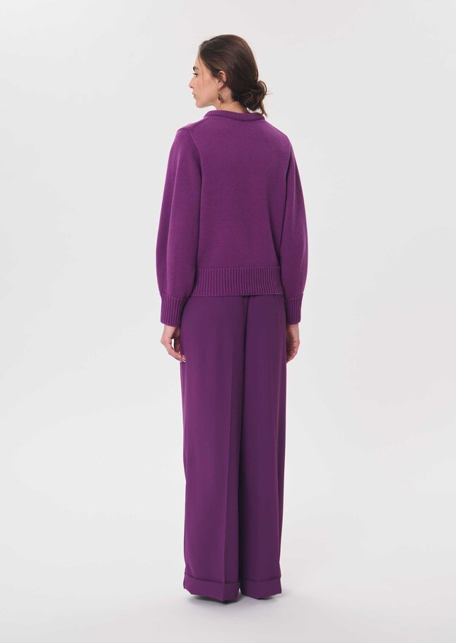 Polyn sweater ripe balloon-sleeved Mûre TARA JARMON US