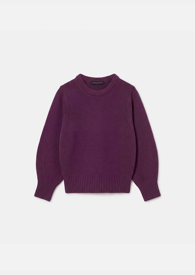 Polyn sweater ripe balloon-sleeved Mûre TARA JARMON US