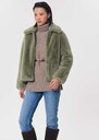 Beth Jacket faux fur Céladon TARA JARMON US