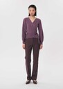 Gabbie Vest lilac wrap cardigan with tie Pourpre TARA JARMON US