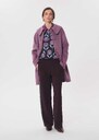 Marie's Coat purple with patch pockets Pourpre TARA JARMON US