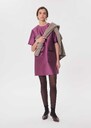 Rema Dress short purple dress with patch pockets Pourpre TARA JARMON US