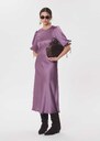 Rimina dress with puff sleeves Pourpre TARA JARMON US