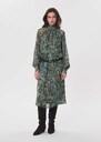 Rizzo Dress short printed dress with a lavallière collar Aqua TARA JARMON US