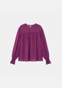 Top Truddie Large purple puff-sleeved dress Mûre TARA JARMON US