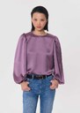 Top Tomina purple with puff sleeves Pourpre TARA JARMON US