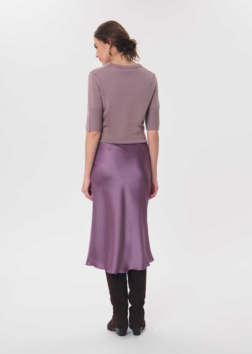 Julia Skirt long, flowing purple Pourpre TARA JARMON US