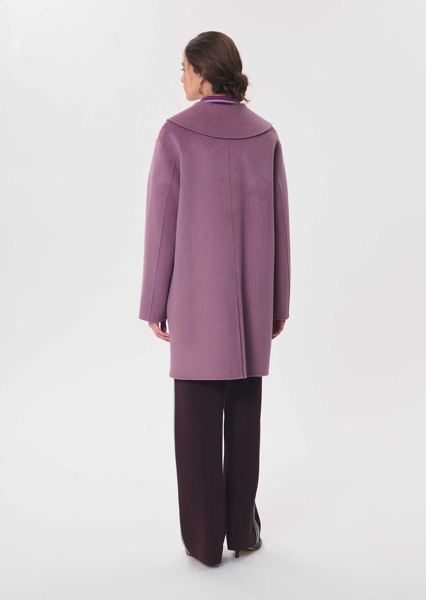 Marie's Coat purple with patch pockets Pourpre TARA JARMON US