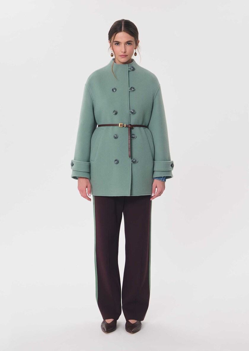 Maurice Coat celadon green Céladon TARA JARMON US