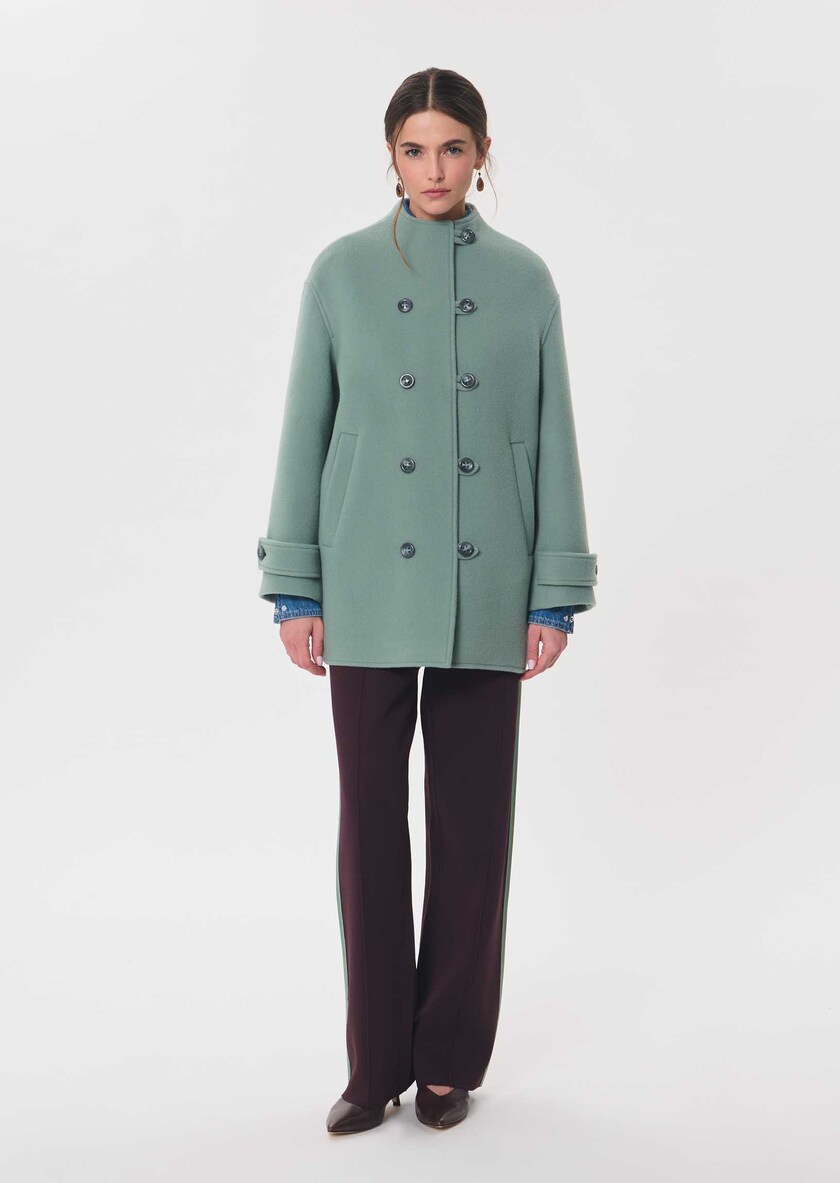 Maurice Coat celadon green Céladon TARA JARMON US