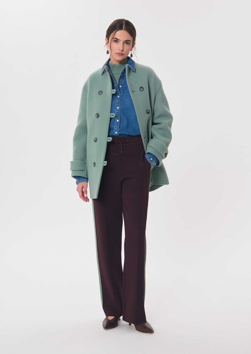 Maurice Coat celadon green Céladon TARA JARMON US