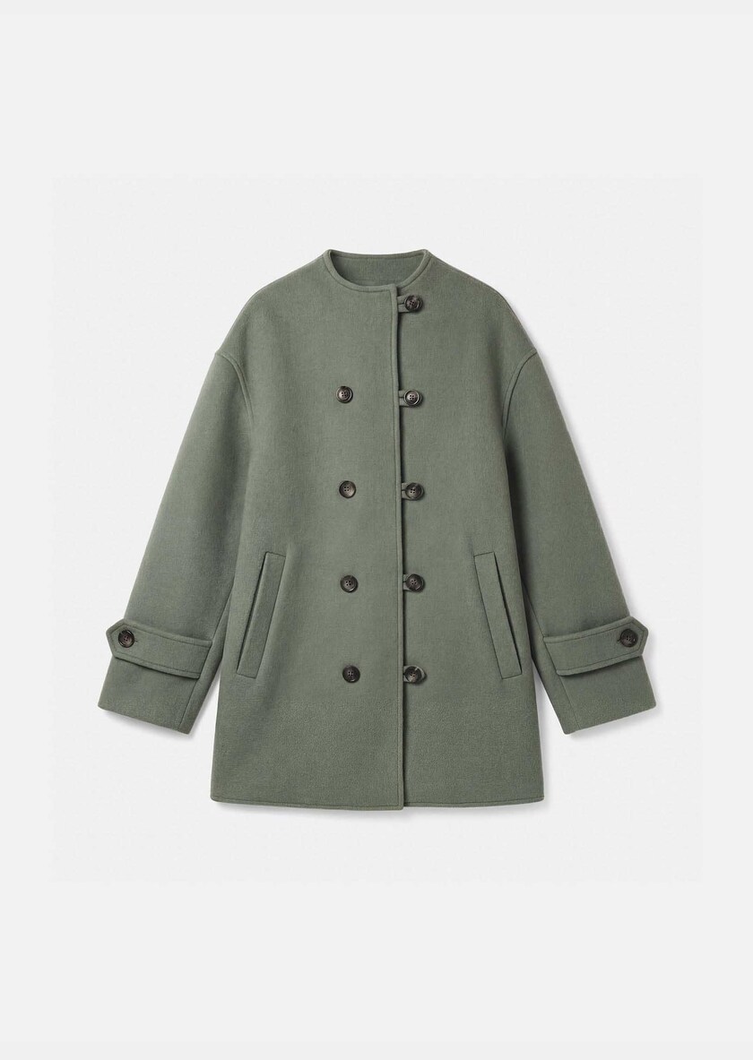 Maurice Coat celadon green Céladon TARA JARMON US