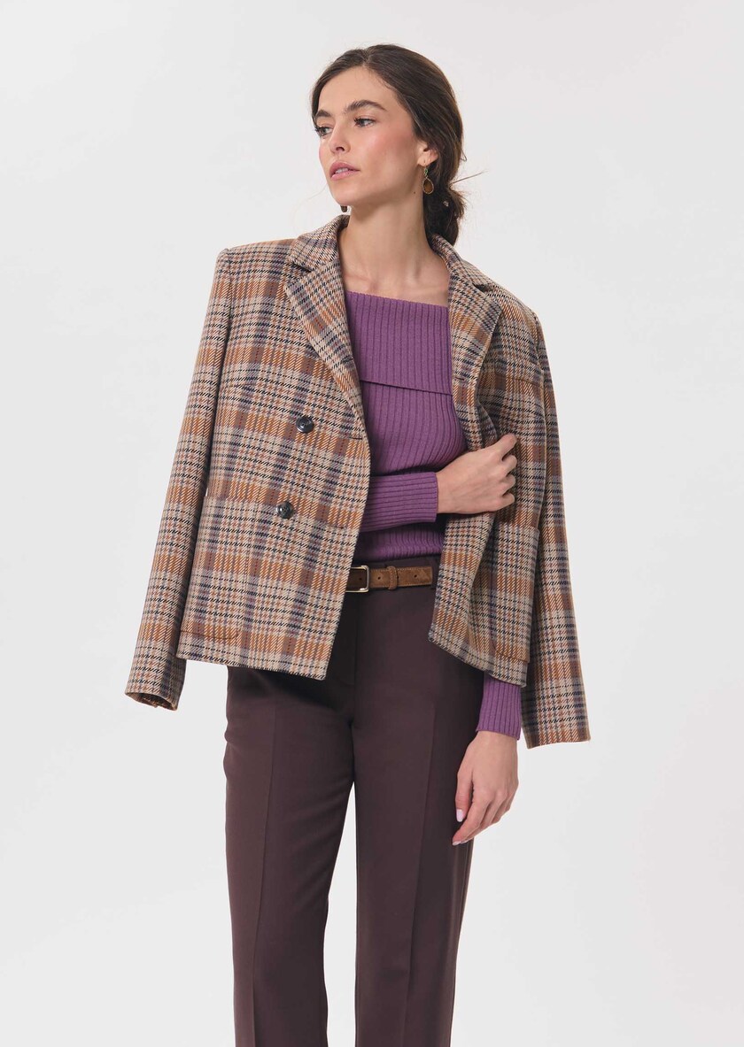 Philippine sweater purple boat neck Pourpre TARA JARMON US