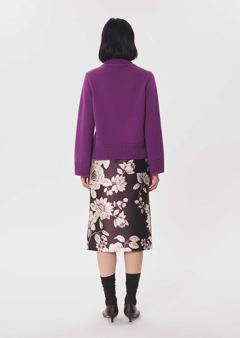 Palina Sweater ripe turtleneck Mûre TARA JARMON US