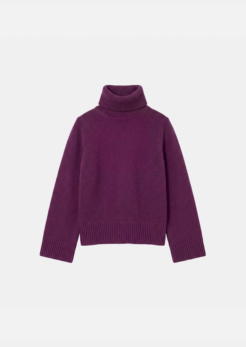 Palina Sweater ripe turtleneck Mûre TARA JARMON US
